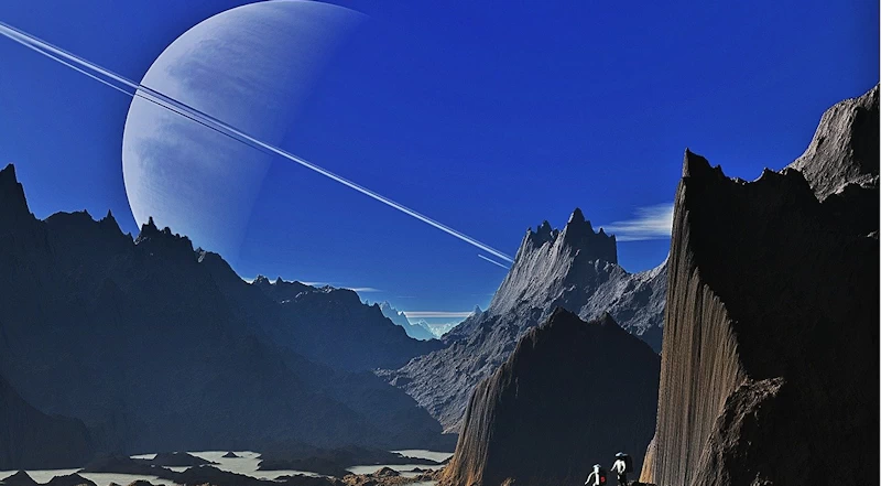 特撮映画をイメージさせる宇宙の画像