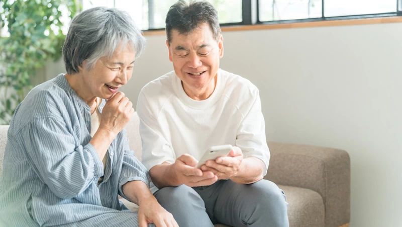 夫婦で楽しむスマートホン